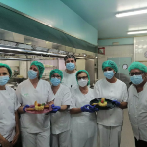 Personal de cocina del Hospital Universitario de Jaen